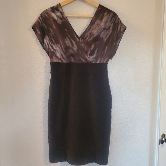 💚5/$25 Banana Republic Silk & Wool Bodice Pencil Sheath Dress Size XS - Picture 2 of 8